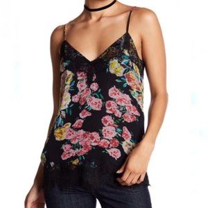 Ella Moss Jaeda Floral Print Silk Shirt